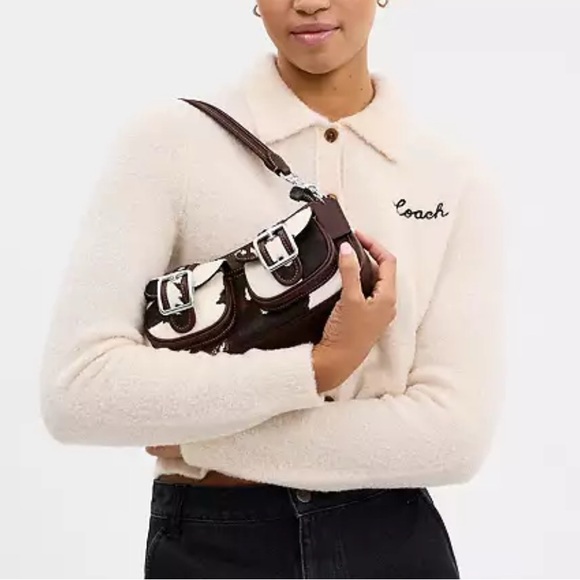 Ashton Bag With Cow Print🤎🤍 - Picture 2 of 10